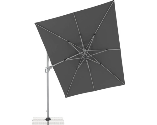 Quadratischer Sonnenschirm mit Metallgestell