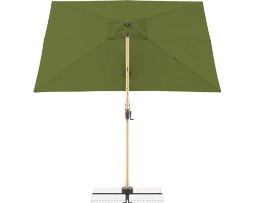 Rechteckiger Gartenschirm mit Holzständer