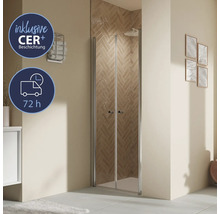 Elegantes Badezimmer mit Duschkabine, inklusive CER+ Beschichtung und 72 Stunden Lieferzeit.