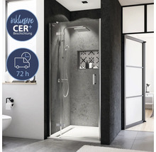 Moderne Duschkabine mit Echtglas und CER plus Beschichtung im Badezimmer