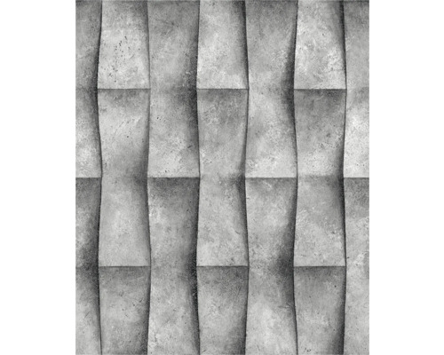 Graue Relief-Tapete mit Betonoptik