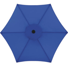 Draufsicht eines sechseckigen Sonnenschirms