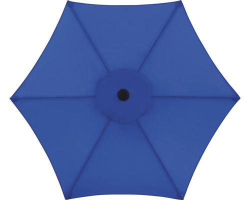 Draufsicht eines sechseckigen Sonnenschirms