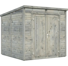 Gartenschuppen aus Holz mit Doppeltür und Oberlicht