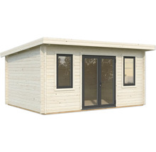 Gartenhaus mit Doppeltür und Fenstern aus Holz