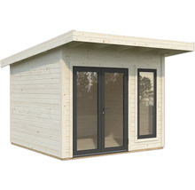 Holzgartenhaus mit Doppeltür und Fenster