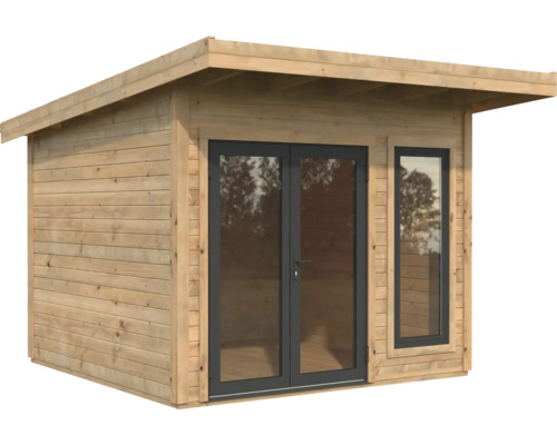 Holzgartenhaus mit Doppeltür und Fenster