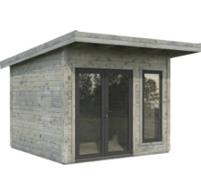 Gartenhaus aus Holz mit Doppeltür und Fenster