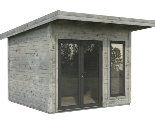 Gartenhaus aus Holz mit Doppeltür und Fenster