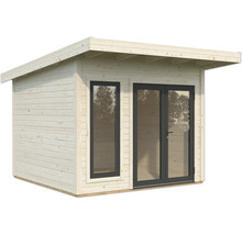 Gartenhaus aus Holz mit Fenster und Doppeltür