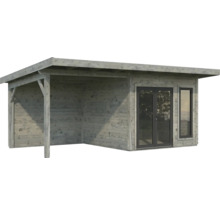 Holz Gartenhaus mit Überdachung und Doppeltür