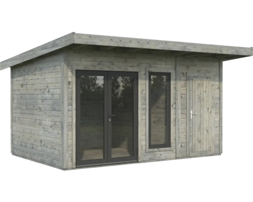 Holzgartenhaus mit Doppeltür und Fenster