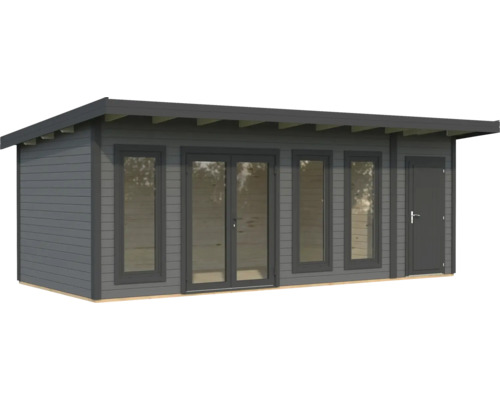 Gartenhaus mit Fenstern und Tür