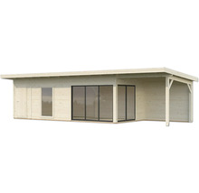 Holzgartenhaus mit Schiebetüren