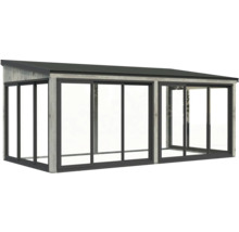 Gartenhaus mit Schiebetüren und Dach