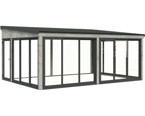 Holz Gartenhaus mit Schiebetüren