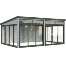 Freistehender Pavillon mit Schiebetüren