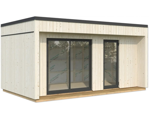 Gartenhaus aus Holz mit Schiebetür und Fenster