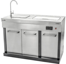 Char-Broil Ultimate Outdoor-Küche mit Spüle und drei Schränken