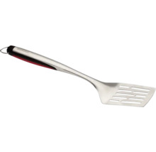 Grillwender aus Metall mit Schlitzen