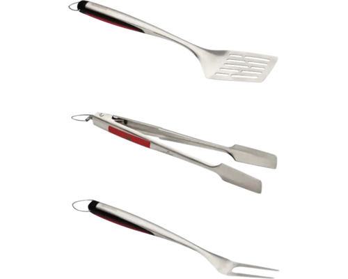 Grillbesteck-Set bestehend aus Wender, Zange und Gabel