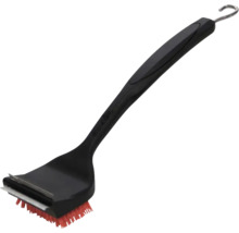 Grillbürste mit Schaber und Borsten zur Reinigung von Grillrosten