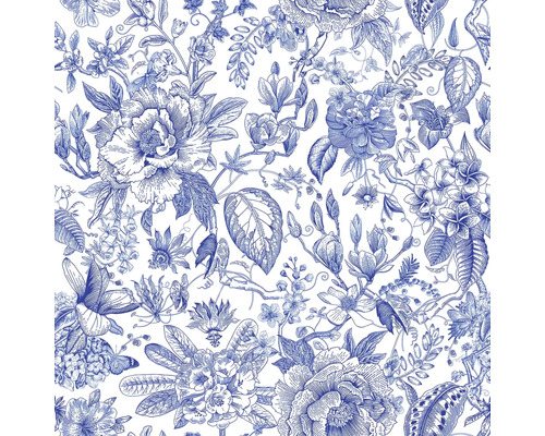 Blumenmuster mit Blüten und Blättern