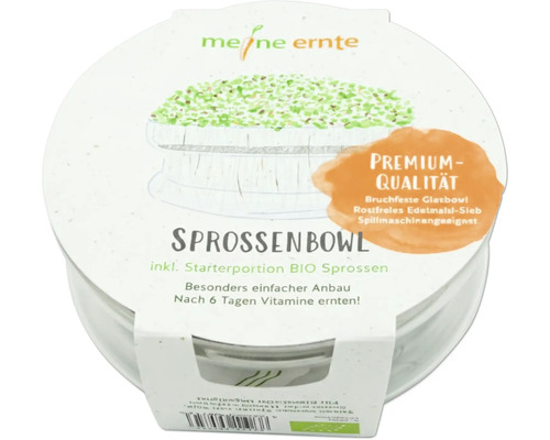 Meine Ernte Sprossenschale mit Bio Sprossen Starterportion