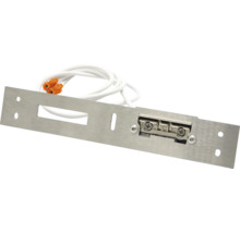 Befestigungsplatte mit Kabel und Klemmen