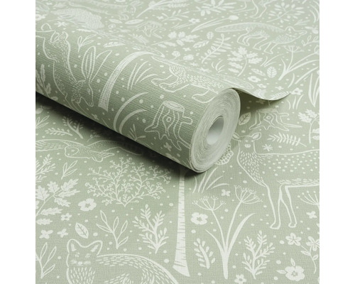 Tapetenrolle mit Waldtiermotiv