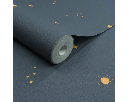 Tapetenrolle mit Sternen- und Punktmuster