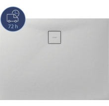 Graue Duschwanne mit Ablauf