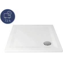 Quadratische Duschwanne mit Ablaufloch