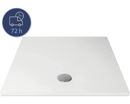 Duschwanne BREUER Modern Line Express Q72 Quadrat 90x90x3,5 cm 1289011000017 Ablauf Quadratische Duschwanne mit Ablauf und Lieferzeit 72 Stunden