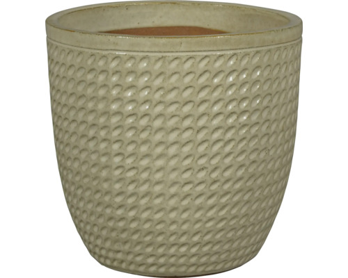 Keramik Blumentopf mit Punktmuster