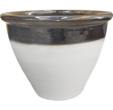 Pflanzgefäß aus Keramik mit zweifarbiger Optik