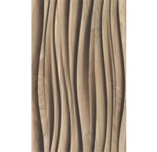 Holzpaneel mit wellenförmiger Struktur