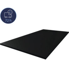 Schwarze Duschwanne mit Lieferzeit 72 Stunden.