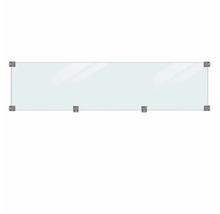 Klarglas Windschutz mit Halterungen