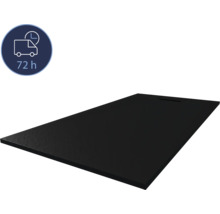 Schwarze Duschwanne mit Lieferzeitangabe 72 Stunden