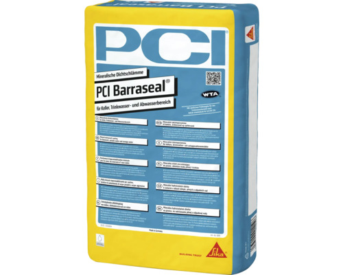 PCI Barraseal® Mineralische Dichtungsschlämme für Keller, Trinkwasser und Abwasserbereich 25 kg PCI Barraseal mineralische Dichtschlämme für Keller, Trinkwasser und Abwasserbereich