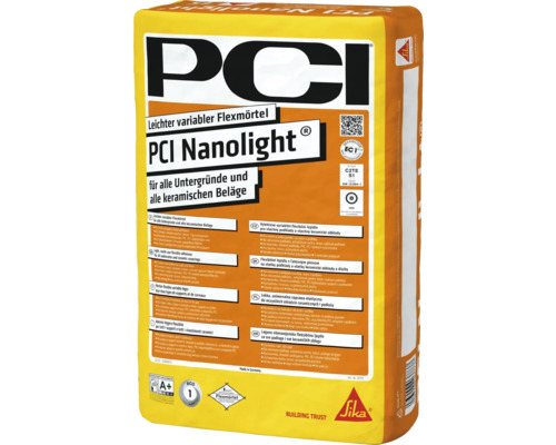 PCI Nanolight flexibler Fliesenkleber für Untergründe und keramische Beläge