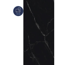 Dekorplatte in Schwarz mit Marmorierung und 72 Stunden Lieferzeit Symbol