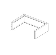 Detaillierte Illustration einer Trockenbaukonstruktion für den Innenausbau.