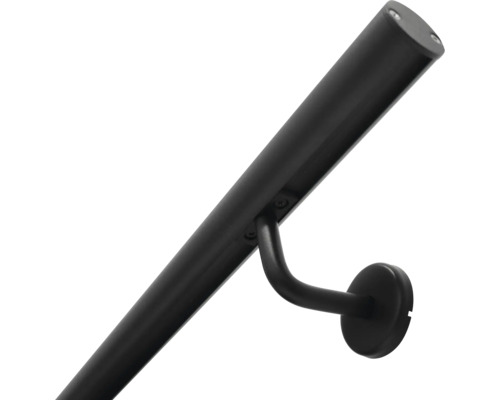 Schwarzer Handlauf für Treppen