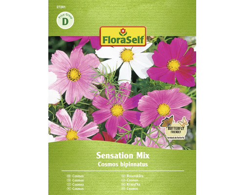FloraSelf Cosmos bipinnatus Sensation Mix Saatgutpackung