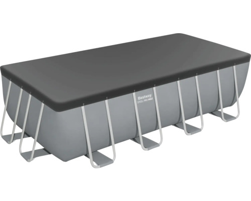 Rechteckiger Bestway Steel Pro Max Frame Pool mit Abdeckung