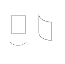 Zeichnung von Duschkabinen-Ersatzteilen