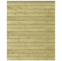 Holzzaun mit horizontalen Brettern