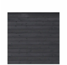Holzwand mit horizontalen Brettern